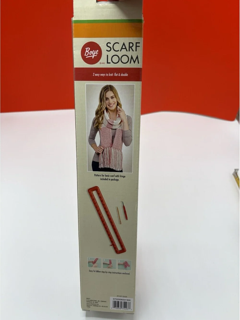 Boye Scarf Loom Knitting Loom Kit 3pc Flat & Double Knit Pattern Included